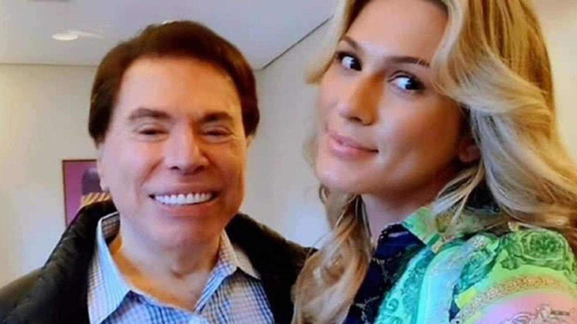 Silvio Santos e Lívia Andrade