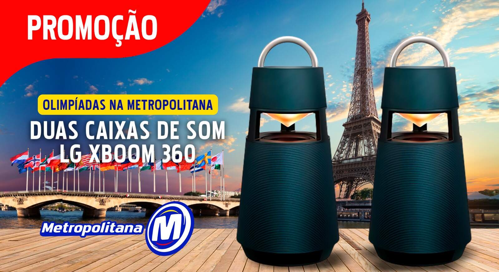 [ENCERRADA] Promoção: CAIXA DE SOM LG XBOOM 360 POR SEMANA! - Metropolitana FM