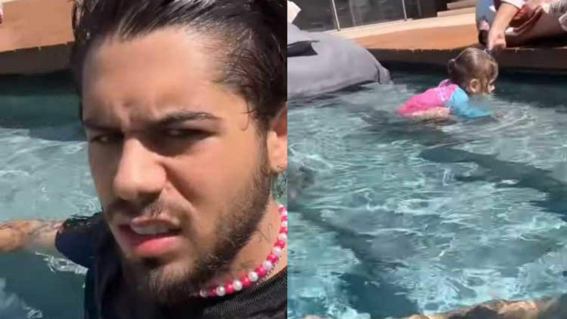 Filha de Zé Felipe quase se afoga em piscina e sertanejo se pronuncia - Metropolitana FM