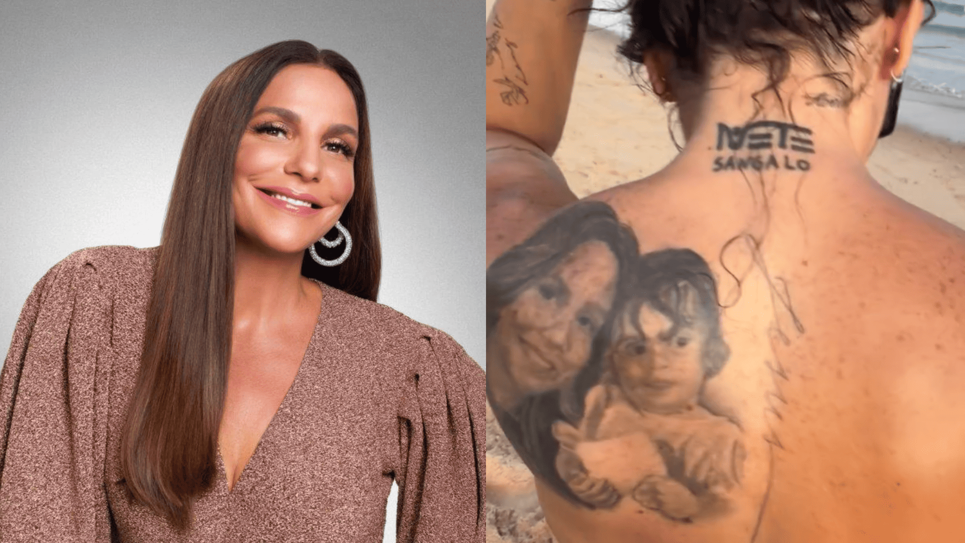 Ivete Sangalo se impressiona ao encontrar fã com várias de tatuagens em sua homenagem - Metropolitana FM