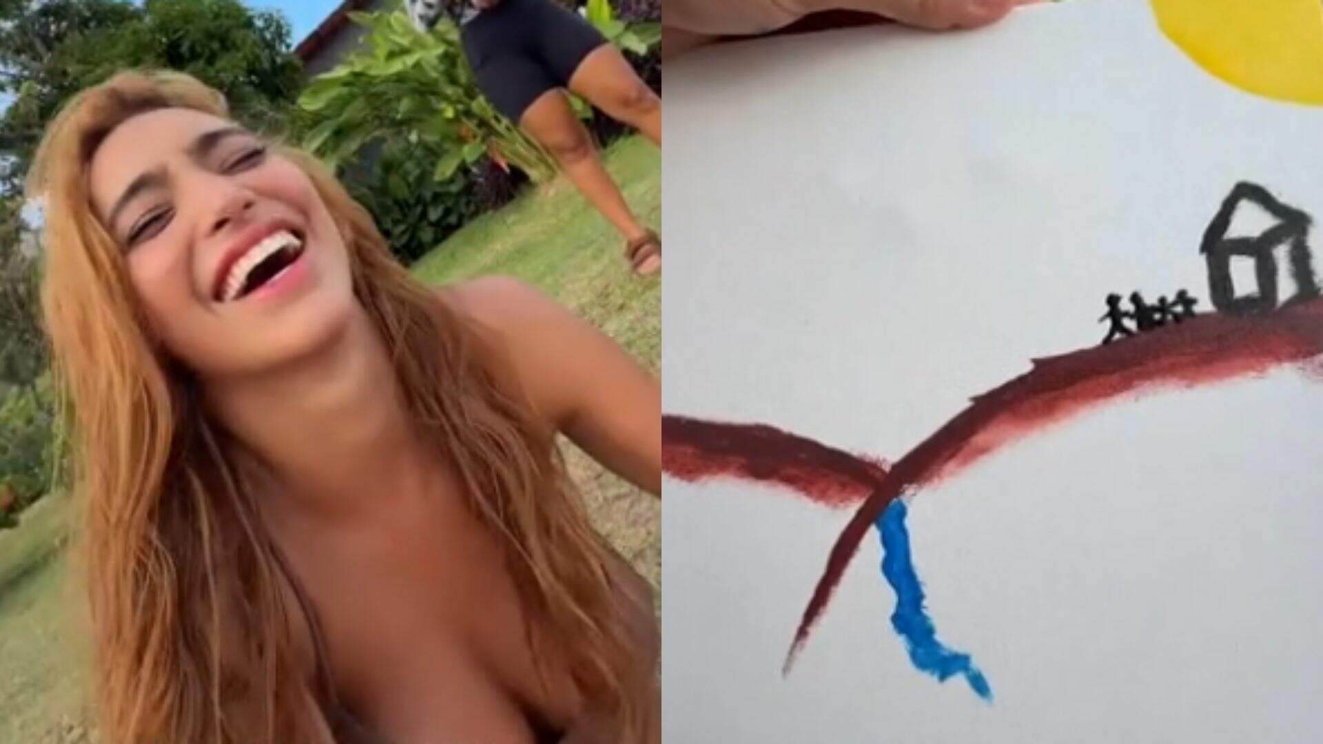 Vanessa Lopes brinca de pintar telas com o namorado e diverte seguidores - Metropolitana FM