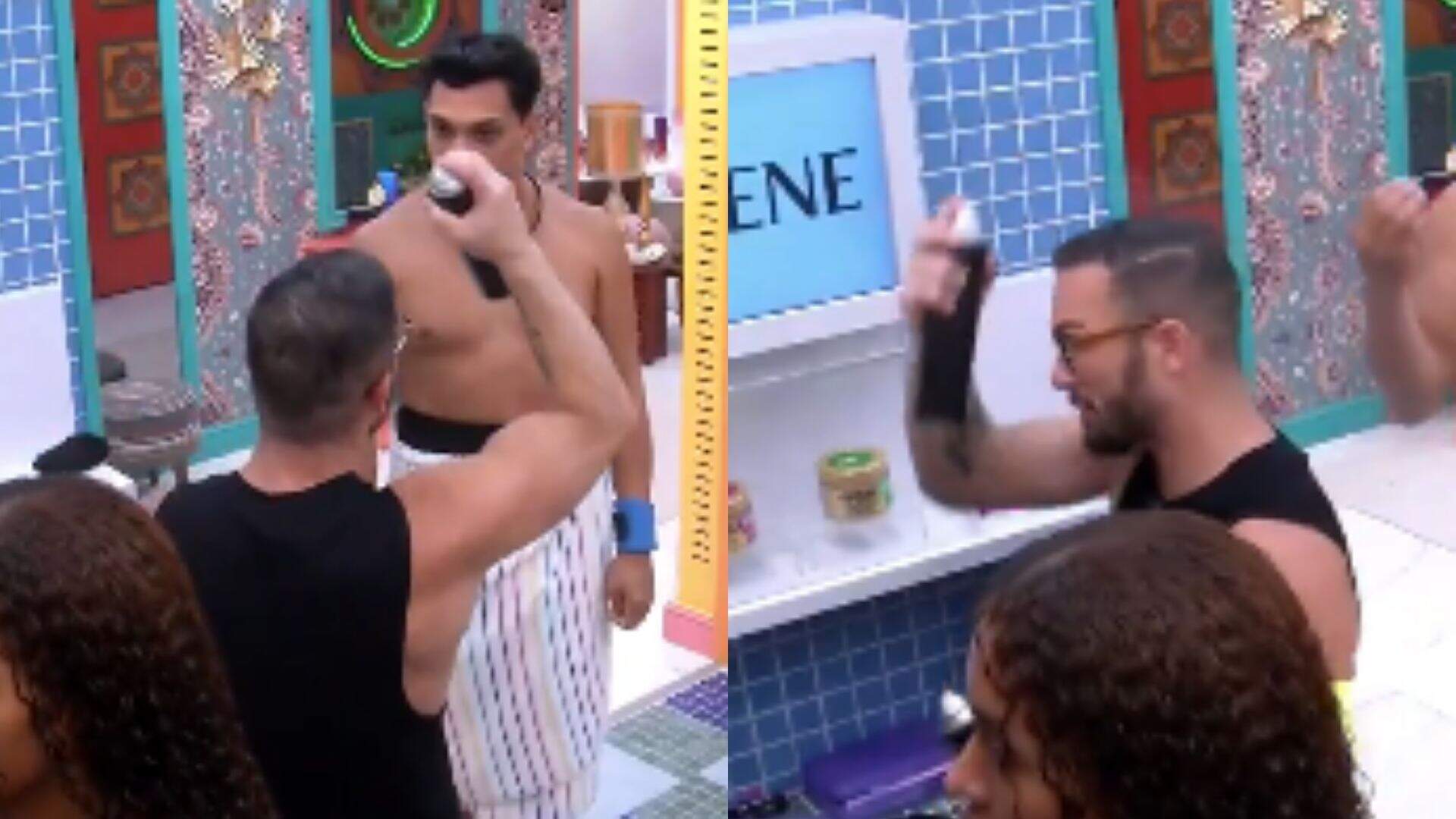 BBB 25: Vinicius fica impressionado com o spray que Diego usa no cabelo - Metropolitana FM