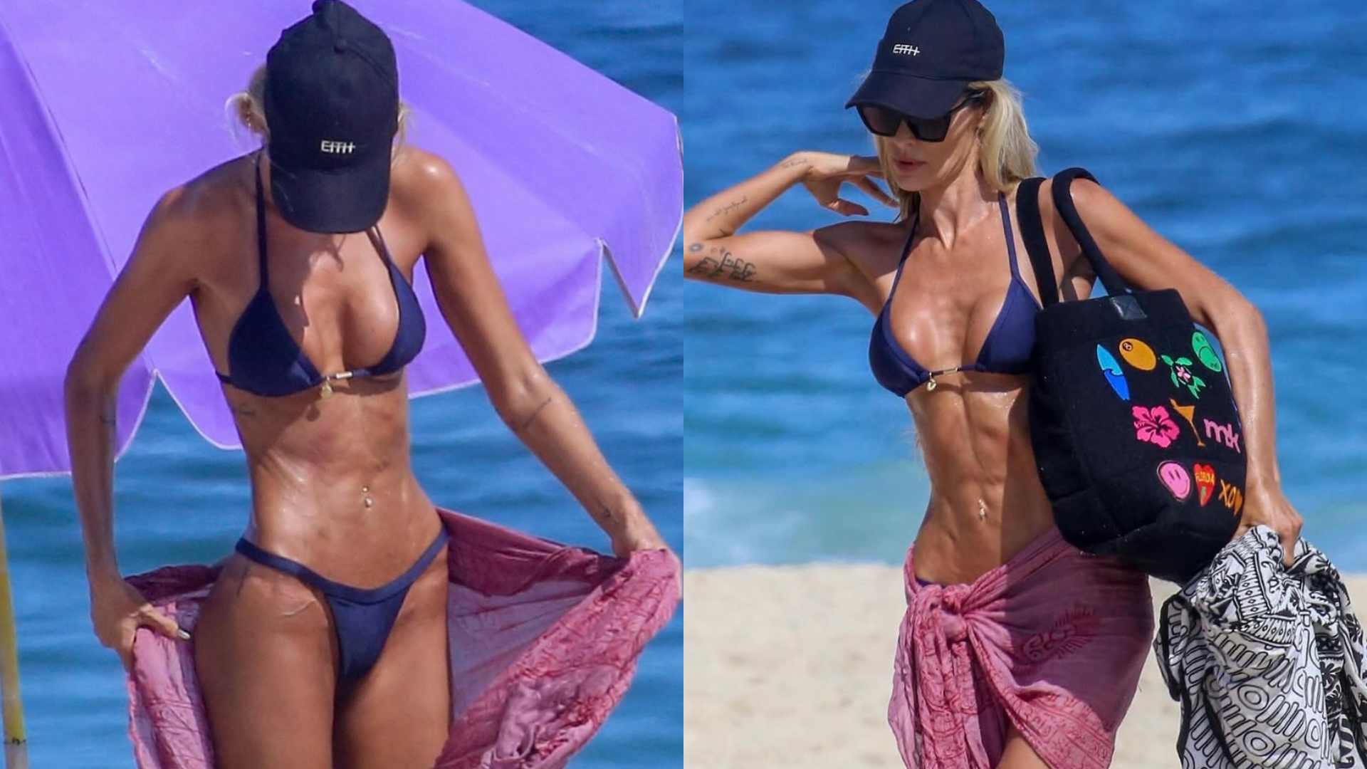 Yasmin Brunet aproveita dia de sol e esbanja beleza na praia de Ipanema