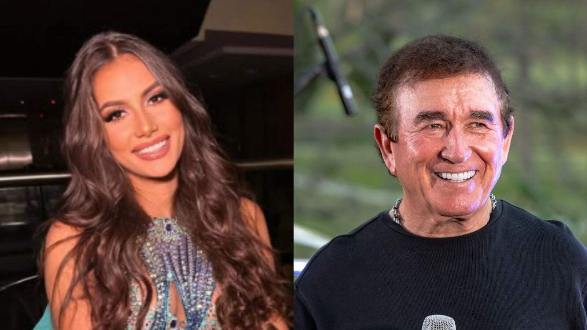 Amado Batista casa no civil com modelo 51 anos mais nova: “Felicidade”