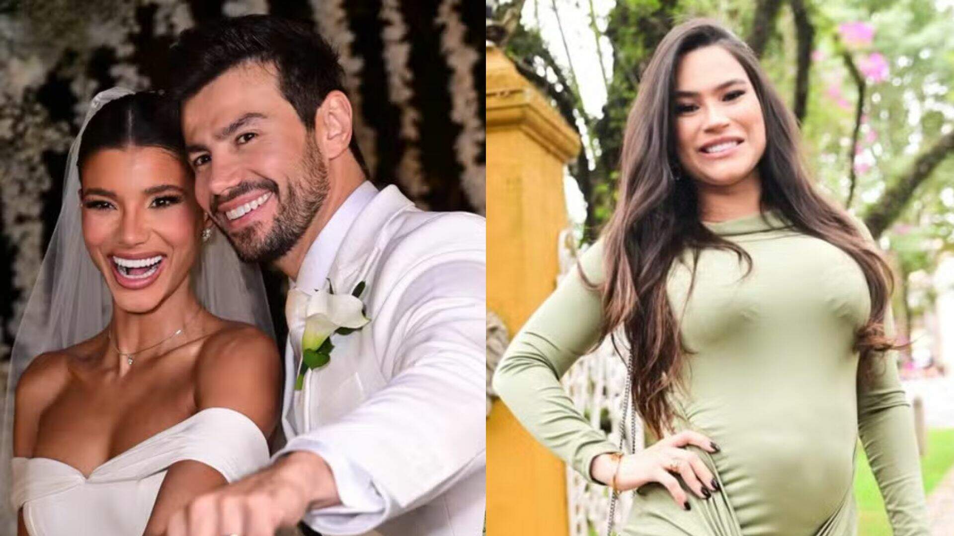 Raissa Barbosa pega buquê em casamento de Jakelyne e Mariano e viraliza