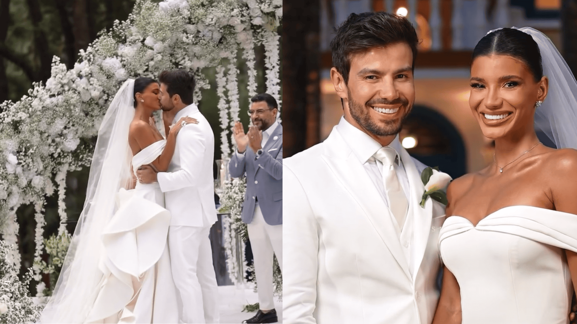 Jakelyne e Mariano se casam e exibem detalhes da cerimônia luxuosa