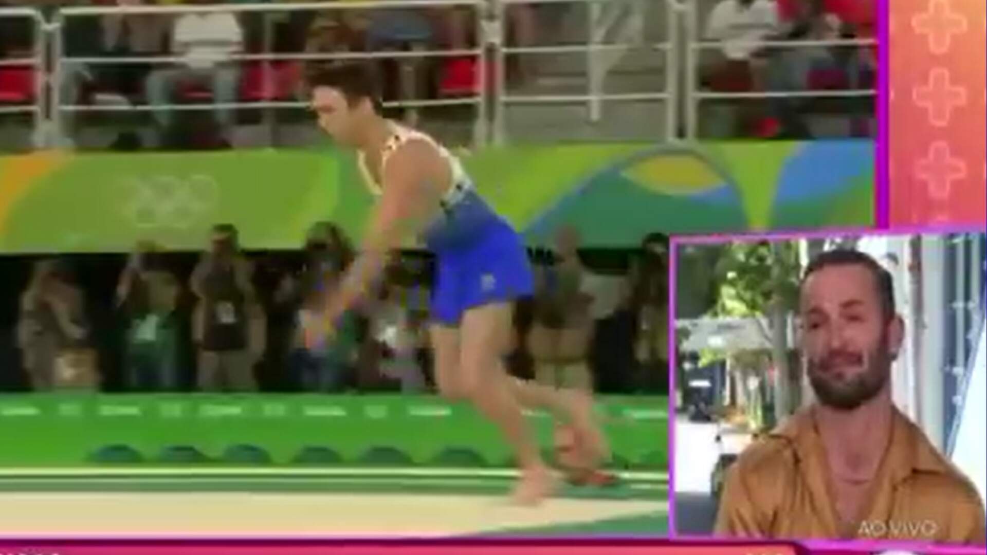 BBB 25: Diego chora ao ver suas conquistas na ginástica artística, no Mais Você
