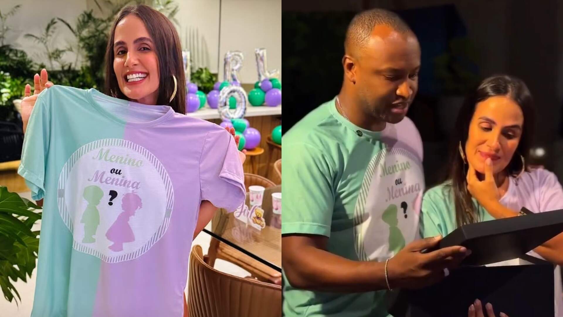 Thiaguinho e Carol Peixinho estão a espera de um menino, que se chamará Bento
