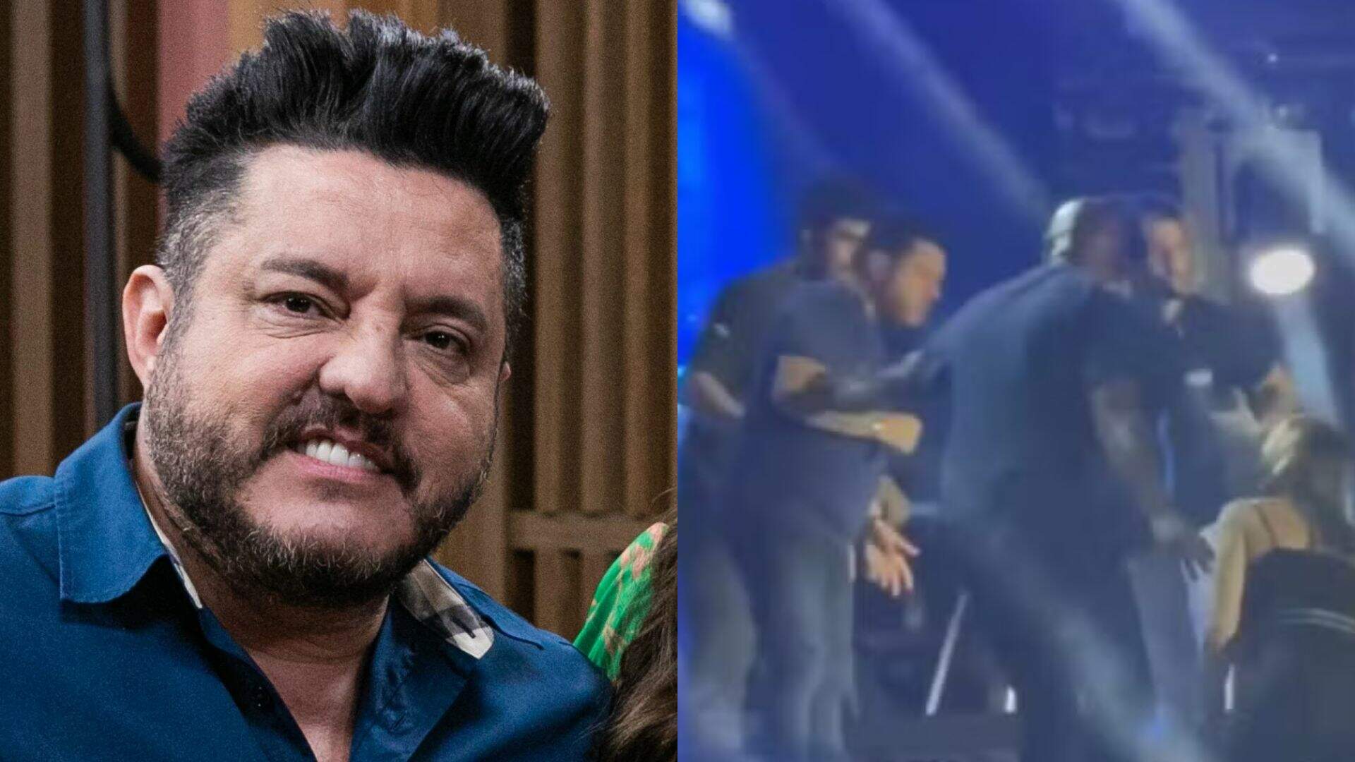 Bruno revela estado de Marrone após cair do palco durante show