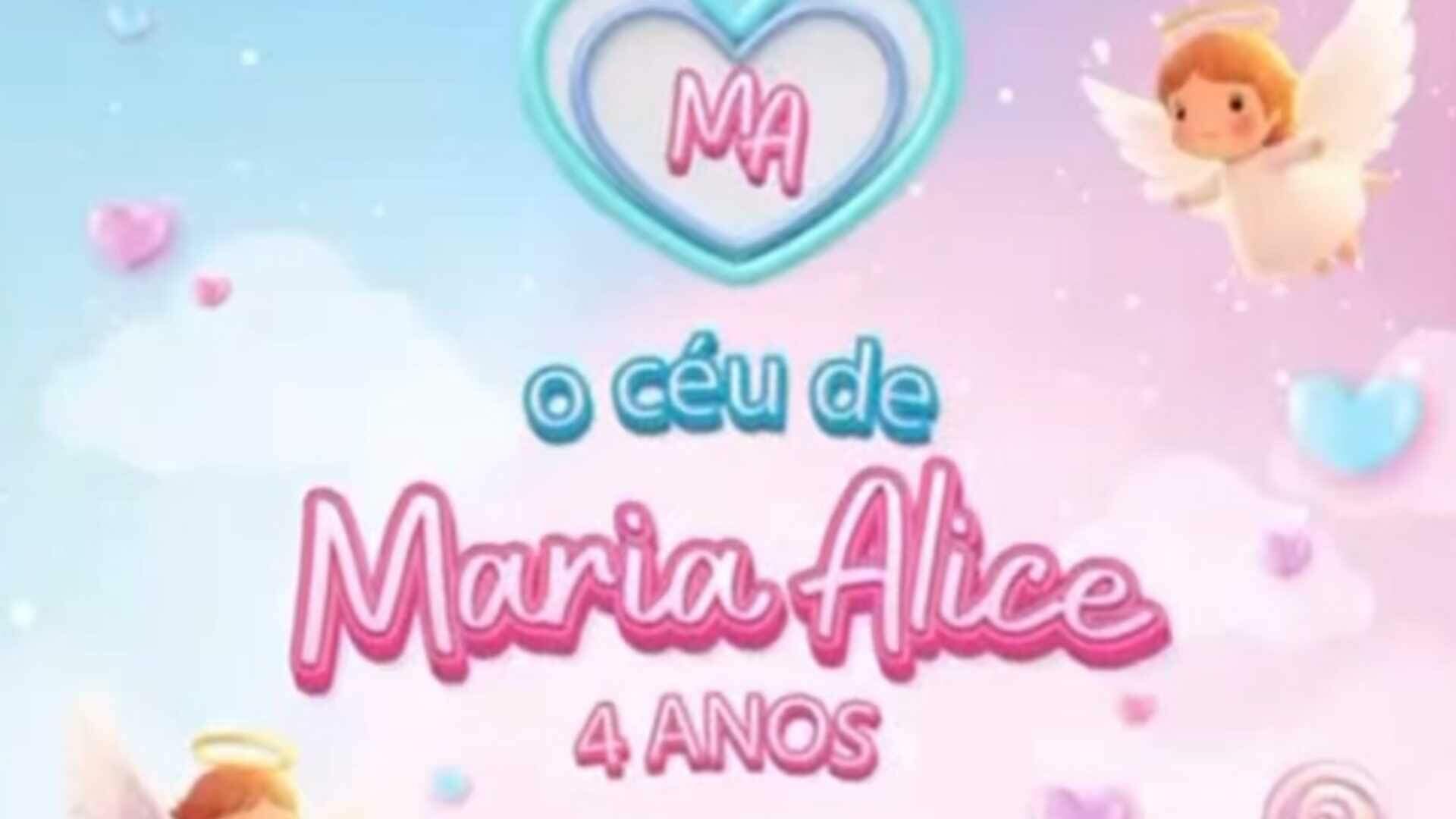 Virgínia revela tema do aniversário de Maria Alice: “O céu de Maria Alice”