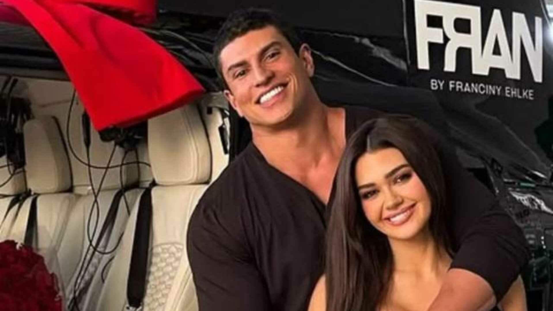 Franciny Ehlke se surpreende com novo carro do noivo avaliado em mais de R$ 500 mil