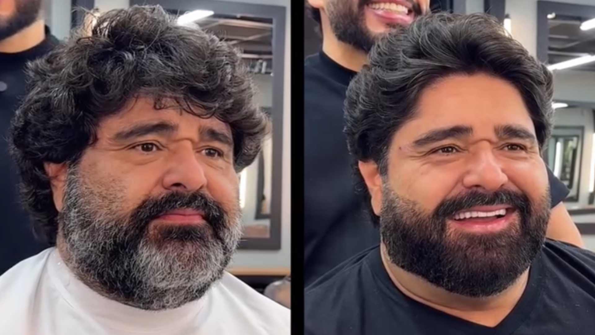 Fabiano Menotti surpreende com novo visual após corte de cabelo e barba