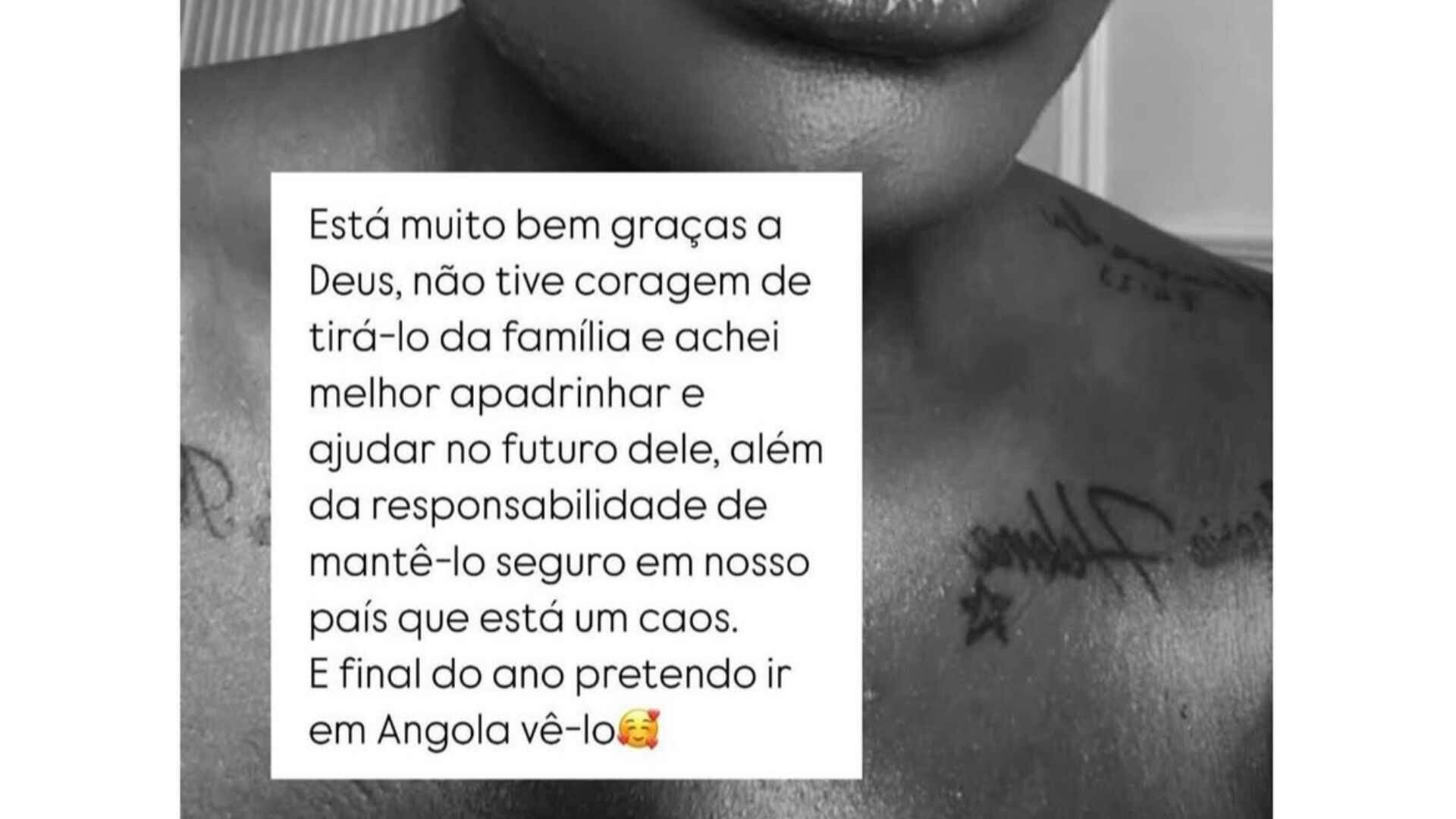 Jojo Todynho desiste de adotar menino angolano e decide apadrinhá-lo