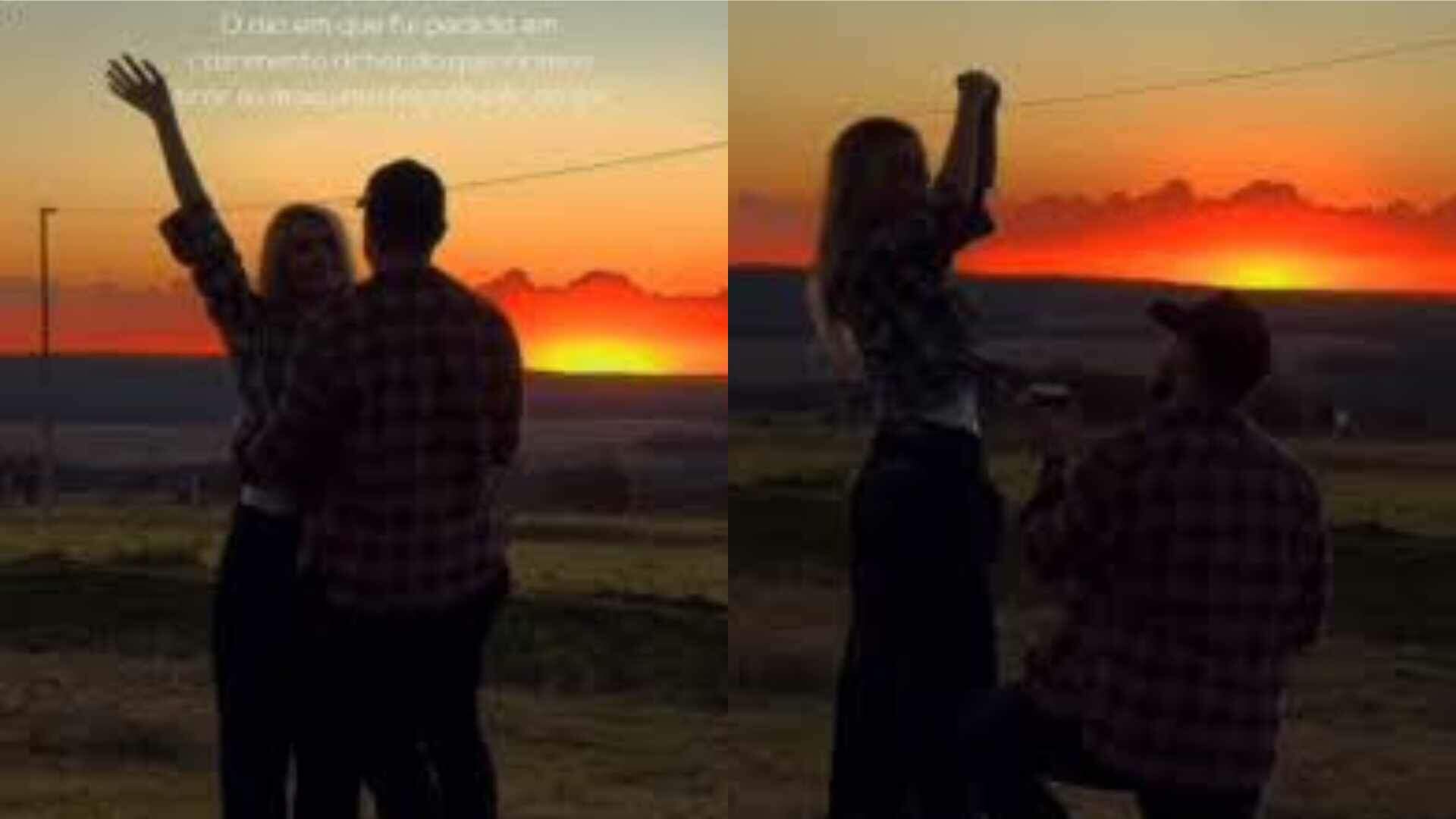 Amanda Melo diz “sim” ao pedido de casamento de Gustavo Benedeti