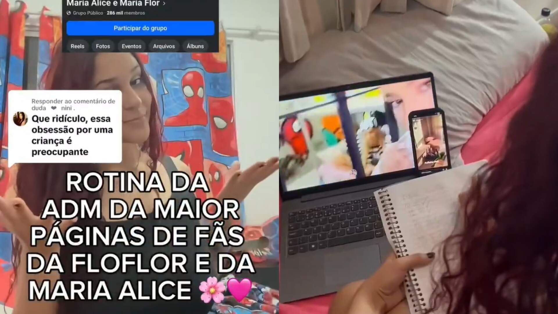 Fã revela rotina como ADM de fã-clube das filhas de Virginia