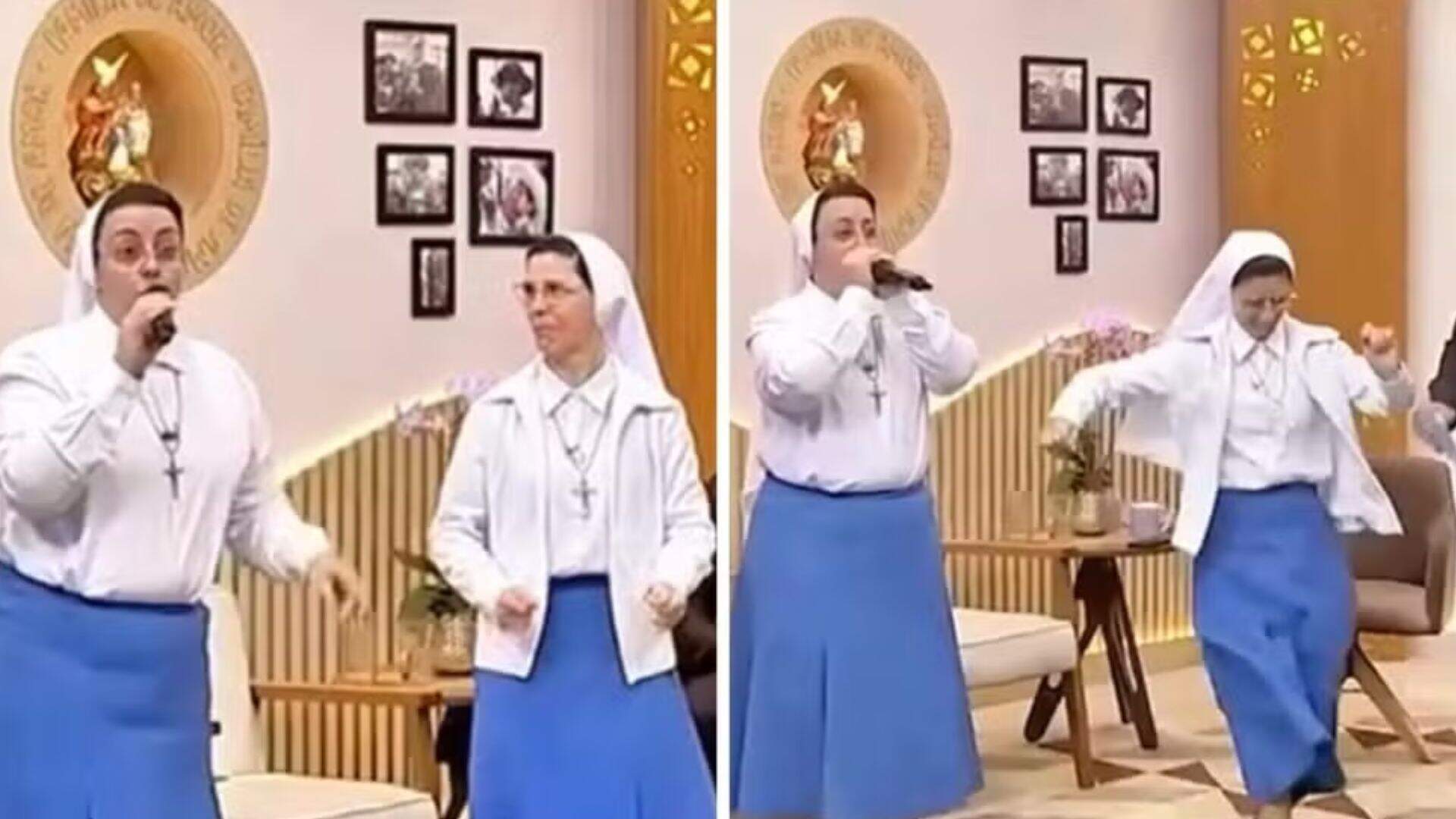 ‘Freiras do Beatbox’ ensinam passinho ao vivo após vídeo viralizar