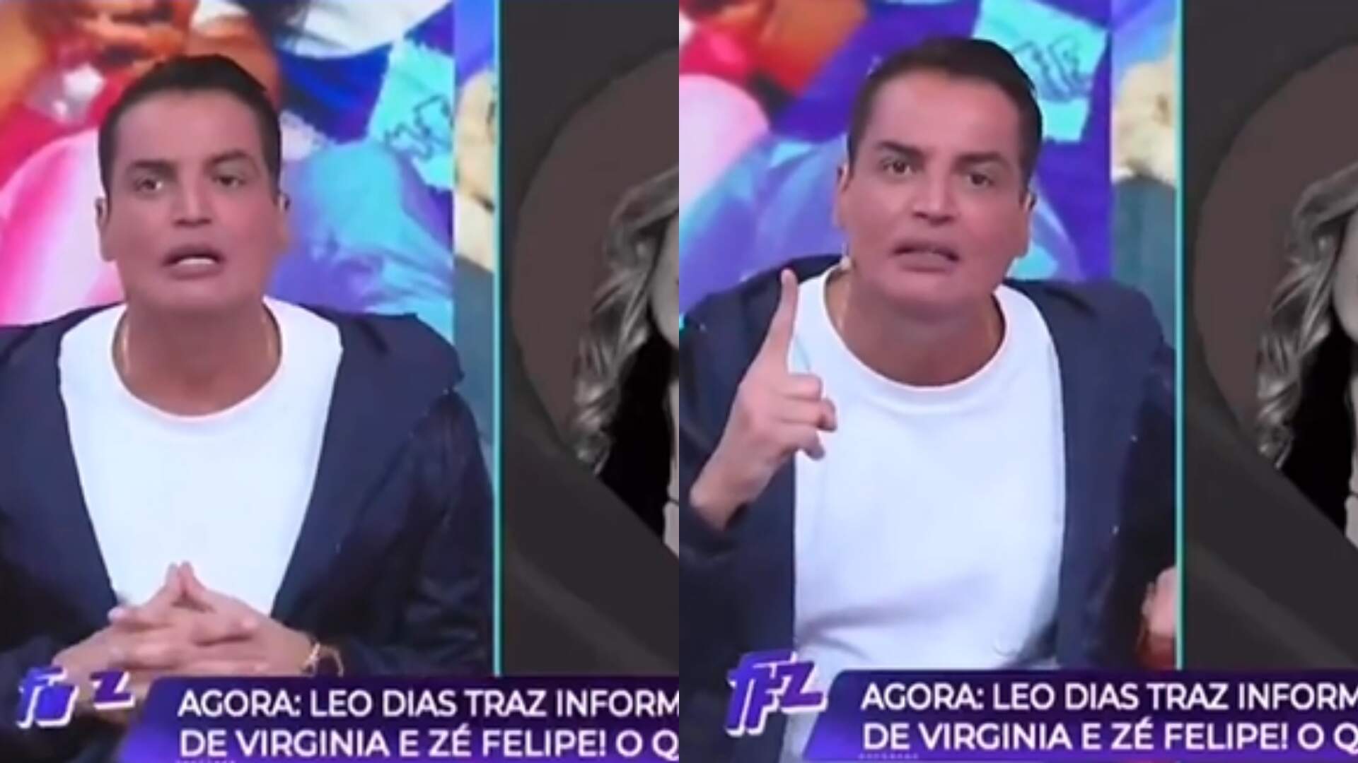 Léo Dias detona Virginia ao vivo: “Parece que estão brincando com a gente”