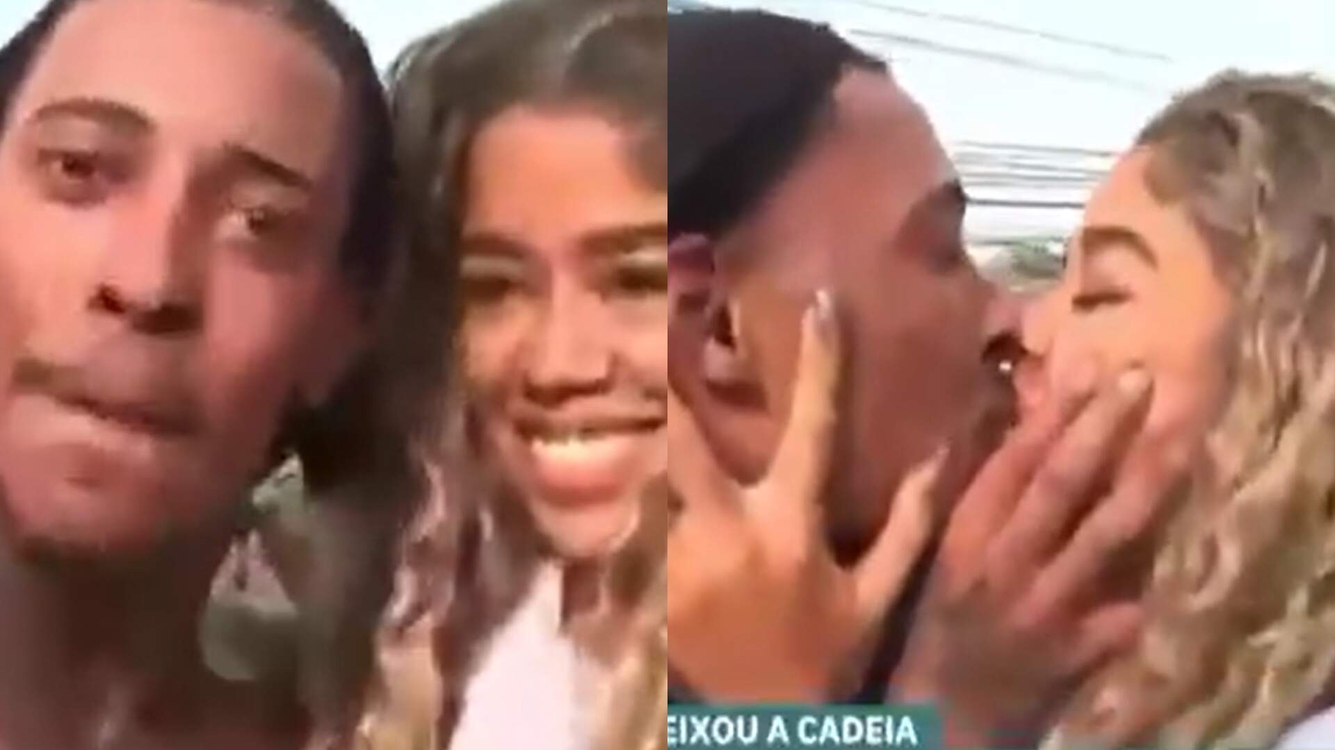 Poze do Rodo deixa a cadeia e comemora liberdade ao lado de Vivi Noronha